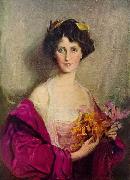 Philip Alexius de Laszlo Portrait of Winifred Anna Cavendish-Bentinck oil painting artist